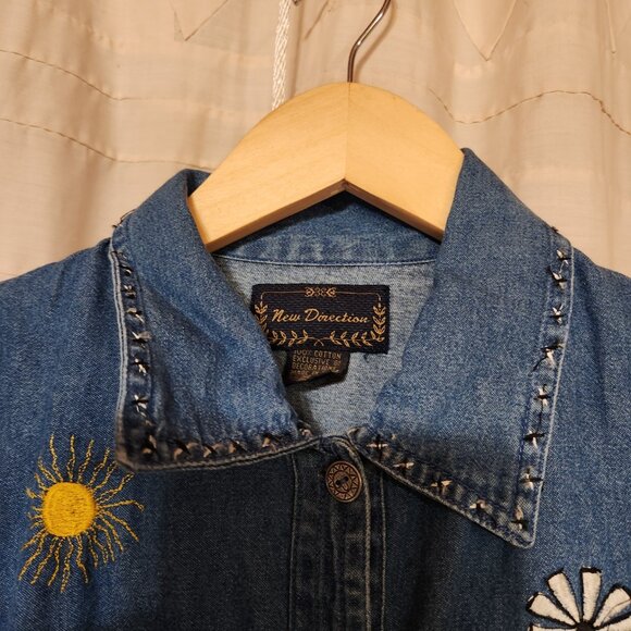 🐄 VTG New Direction Denim 2-Piece Set Farm Embroidery MP Y2K 🌻 - Picture 10 of 10